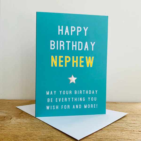 Happy Birthday Nephew Card | The Dotty House