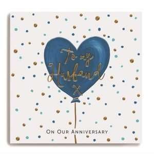 Husband Balloon Anniversary Card