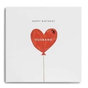 Balloon Husband Birthday Card