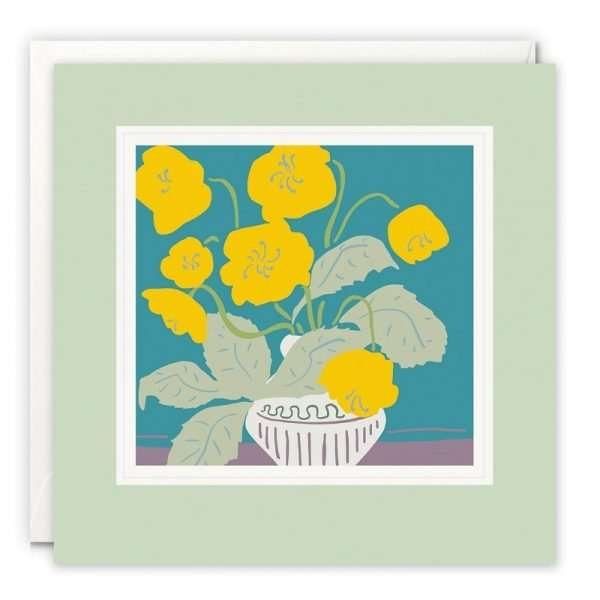 Vase with Yellow Flowers Paintworks Cardu