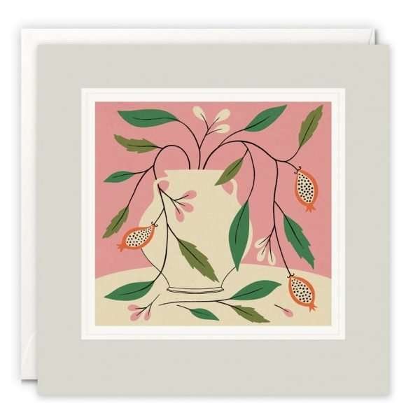 Still Life White Vase Paintworks Card