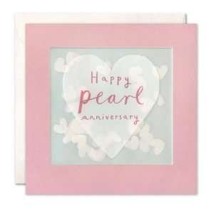 Pearl Anniversary Card.