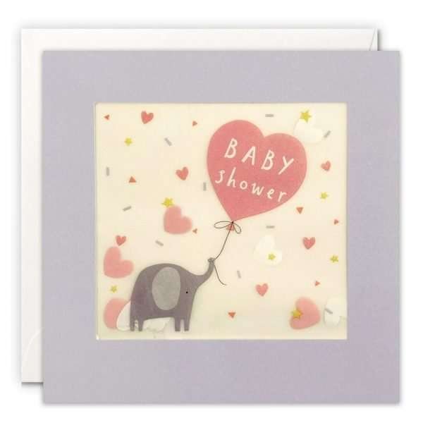 Elephant Baby Shower Shakies Card