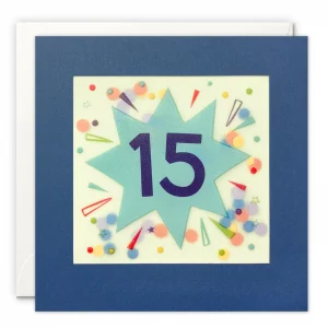 Age 15 Star Birthday Card