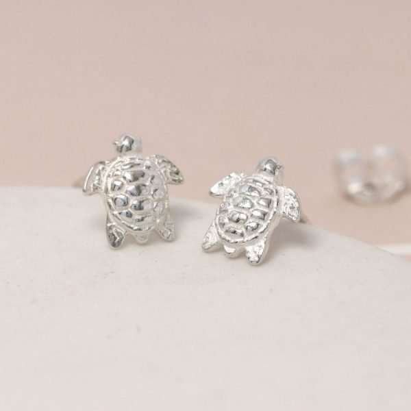 Sterling Silver Sea Turtle stud earrings