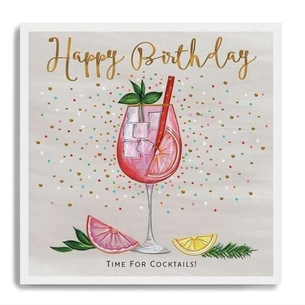 Time for Cocktails Birthday Card