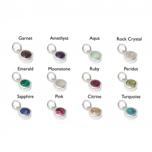 Alternative view of Sterling Silver Birthstone Necklace