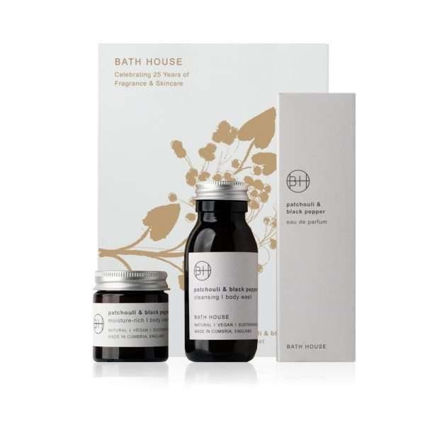 Patchouli and Black Pepper Shower Set