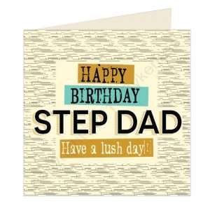 Step Dad Lush Birthday Card