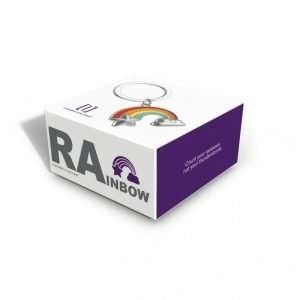 Alternative view of Rainbow Keyring