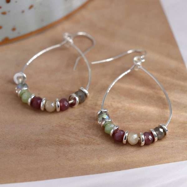 Beaded Teardrop Earrings