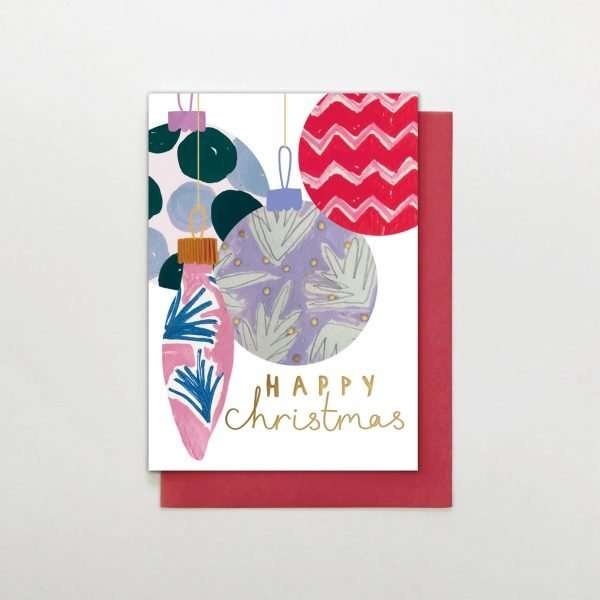 Christmas Baubles Card