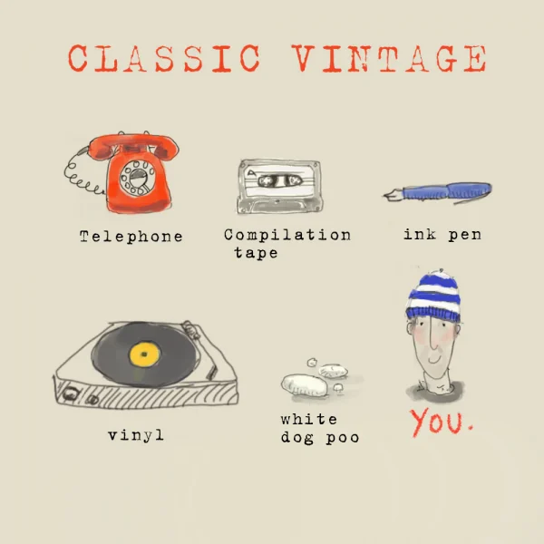 Classic Vintage Birthday Card