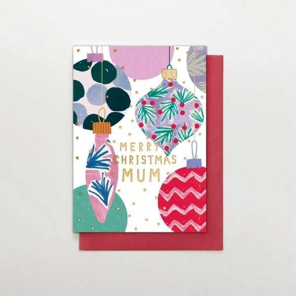 Mum Christmas Bauble Card