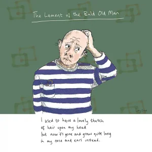 Bald Man's Lament Birthday Card