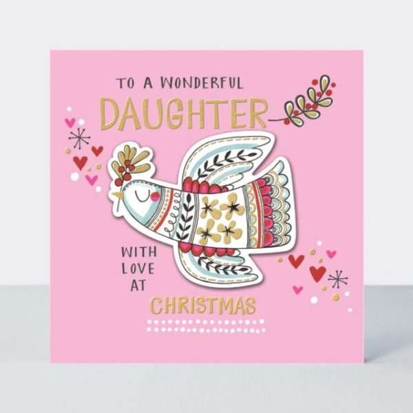 Wonderful Daughter Christmas card