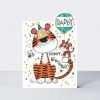 A Daddy birthday card with a big Daddy tiger and a little cute baby tiger.