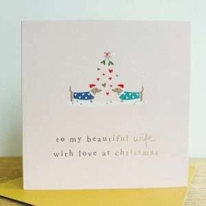Beautiful Wife Christmas Card