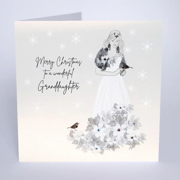 Wonderful Granddaughter Christmas Card
