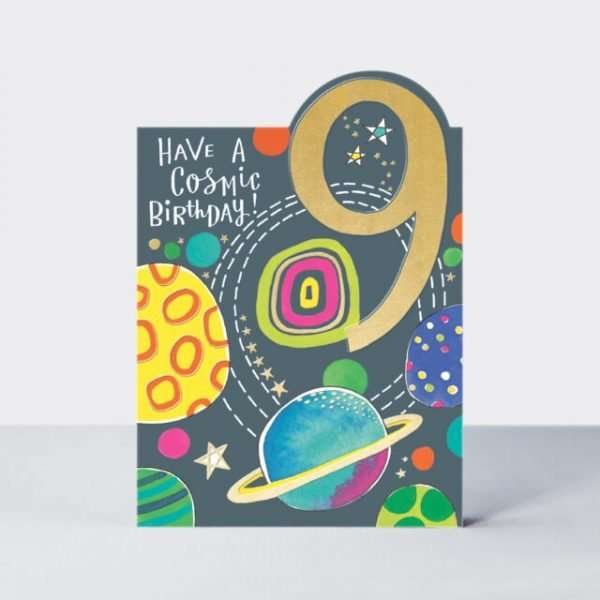 Cosmic 9th Birthday Card