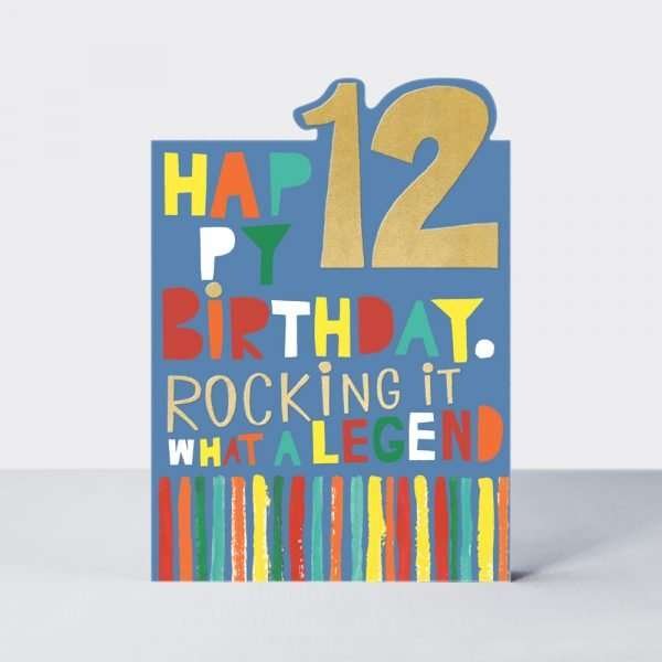 What a Legend 12th Birthday Card