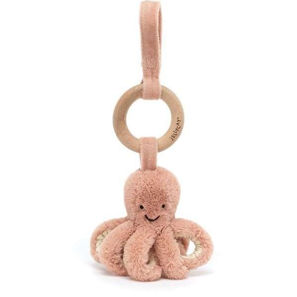 Jellycat Odell Octopus Wooden Ring Toy