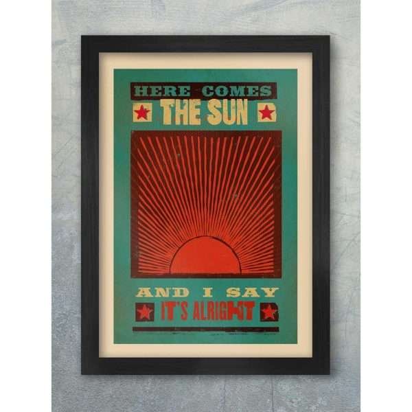 The Beatles Here Comes The Sun Music Print