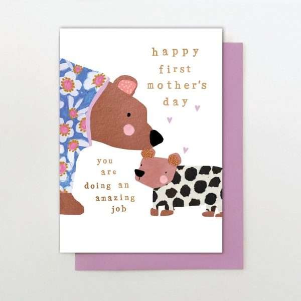 1st Mother's Day Bear Card