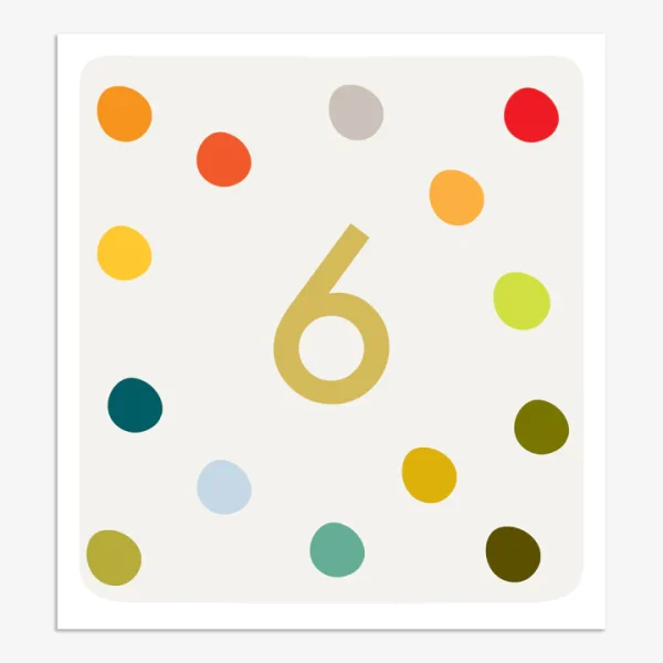 Spotty Age 6 Card