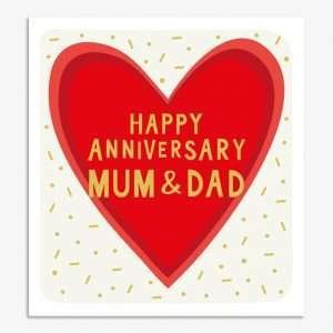 Happy Anniversary Mum and Dad Card