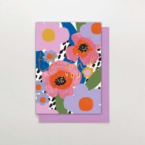 Big Flowers Thank You Card