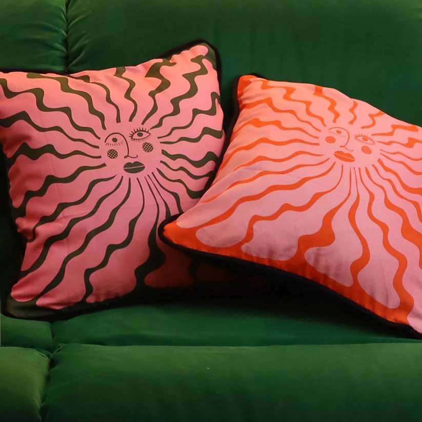 Wavy Sunshine Cushion The Dotty House