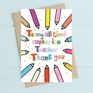 All Time Fave Teacher Card