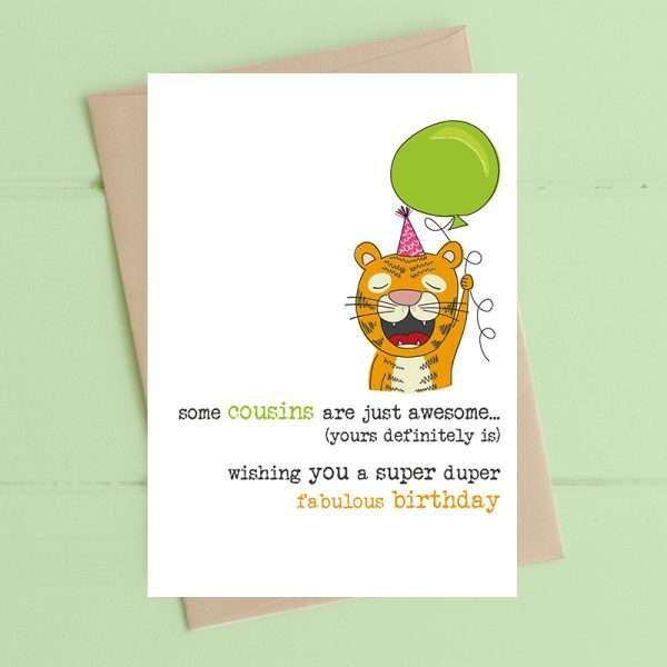 Awesome Cousin Birthday Card