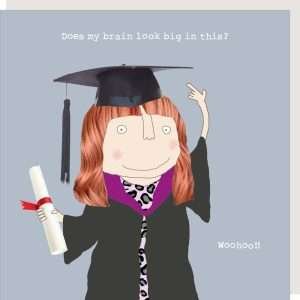 Big Brain Girl's Graduation Card