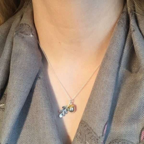 Sterling Silver Acorn Necklace