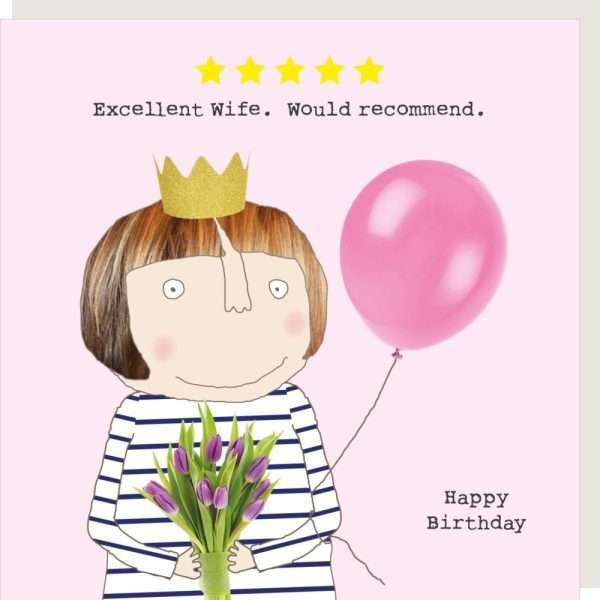 Five Star Wife Birthday Card