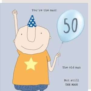 Old Man 50th Birthday Card
