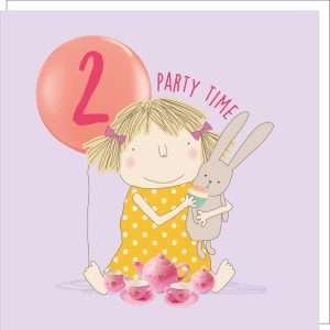 Party Time 2nd Birthday Card