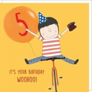 Woohoo 5th Birthday Card