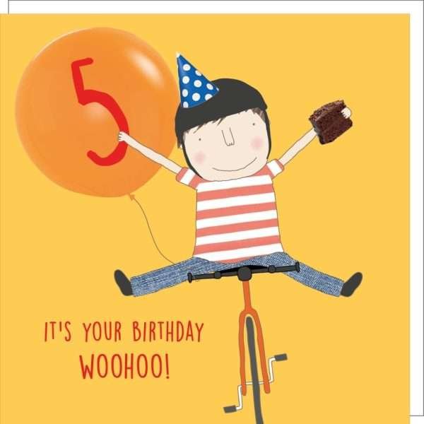 Woohoo 5th Birthday Card