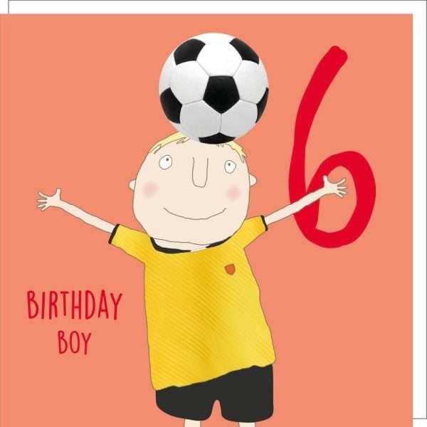 Football 6th Birthday Card