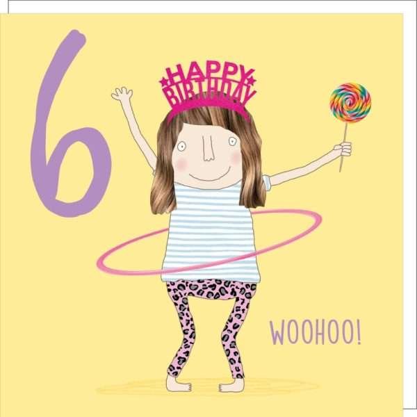 Hula 6th Birthday Card