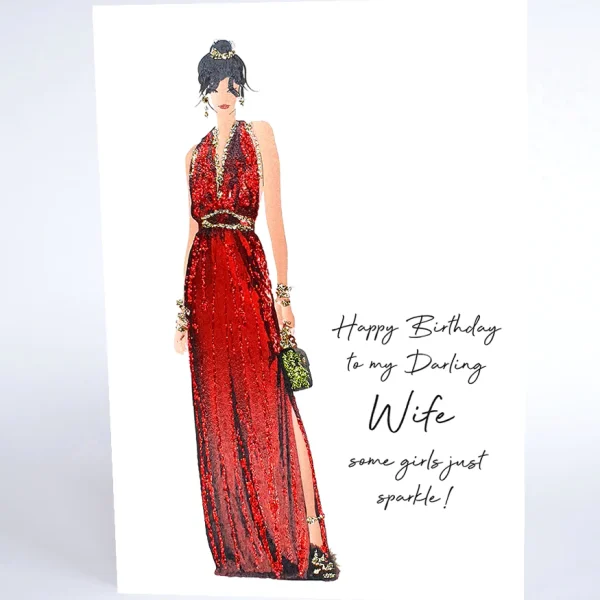 Darling Wife Birthday Card