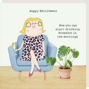 Prosecco Retirement Card
