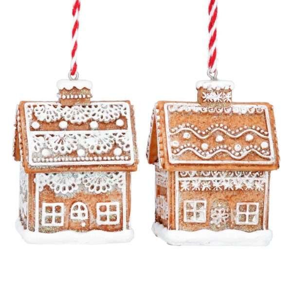 A little gingerbread house hanging decoration