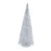 A large white bristle tree Christmas ornament