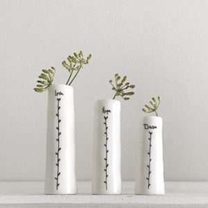 Trio of Bud Vases