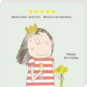 Five Star Auntie Birthday Card