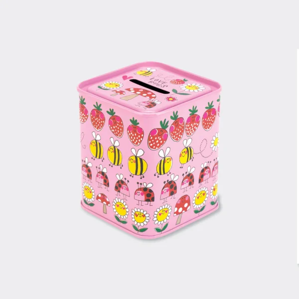 Bugs and Strawberries Money Box